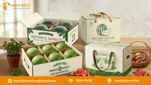 Sản Xuất Thùng Carton Đựng Dưa Hấu Chất Lượng Cao Tại Bao Bì 2T
