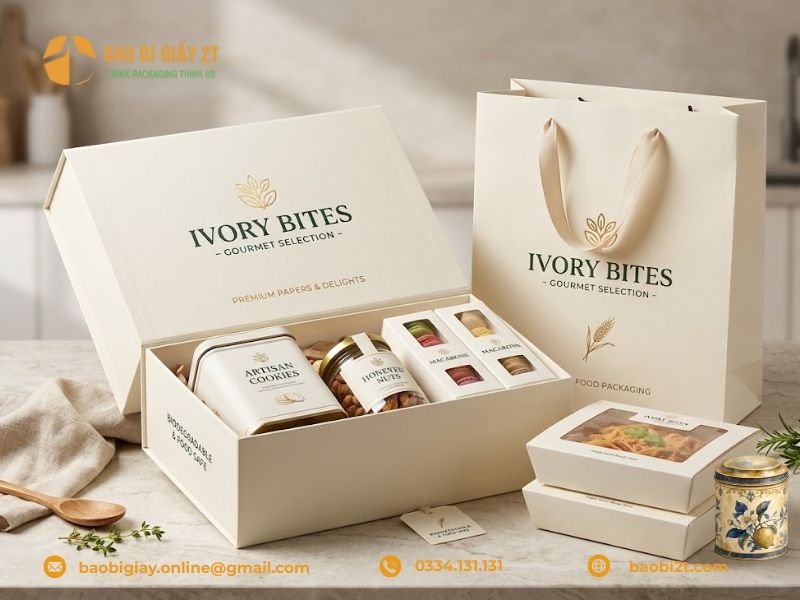 Ứng dụng của giấy Ivory trong ngành thực phẩm