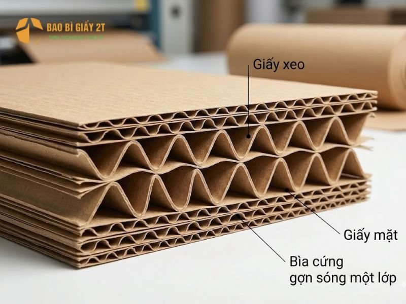 Ứng dụng của giấy xeo trong việc làm lõi sóng cho thùng carton