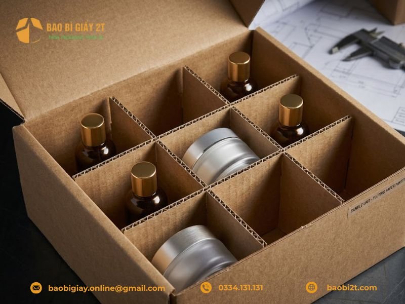 Úng dụng của giấy xeo trong việc làm vách ngăn, tấm lót chống xốc