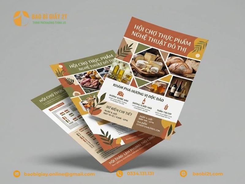 Ứng dụng của giấy couche trong việc in ấn Tờ rơi, Flyer, Poster