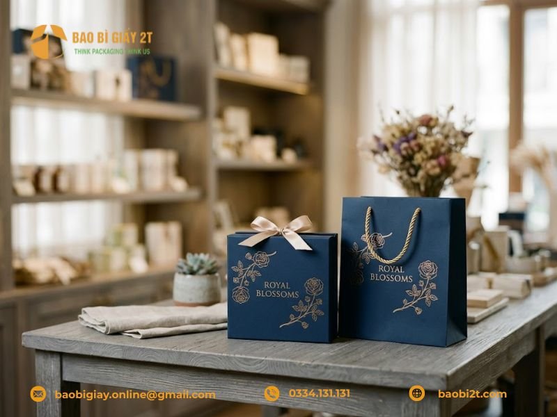 Hộp giấy couche đựng quà tặng cao cấp